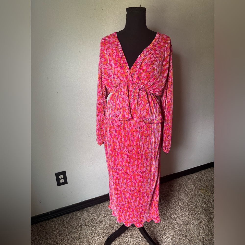 Petal & Pup Pink and Orange Dress